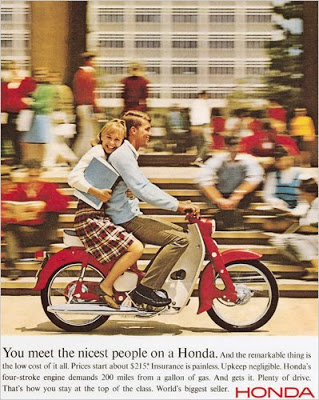 You meet the nicest people on a Honda ad from 1960's