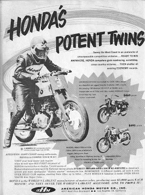 vintage advertisement for Honda Benly