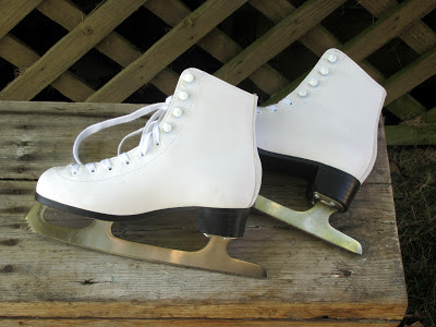 White Ladie's ice skates.