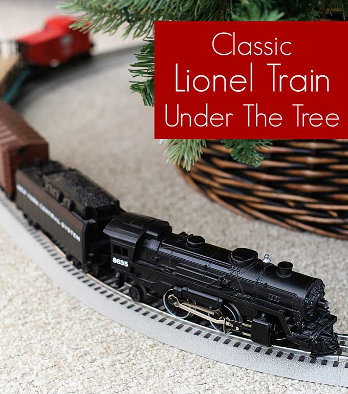 A Lionel train is a fun and classic addition for under the Christmas tree! 