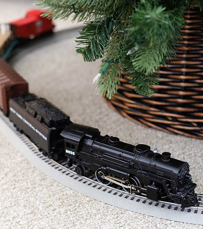 Under the sales tree christmas train