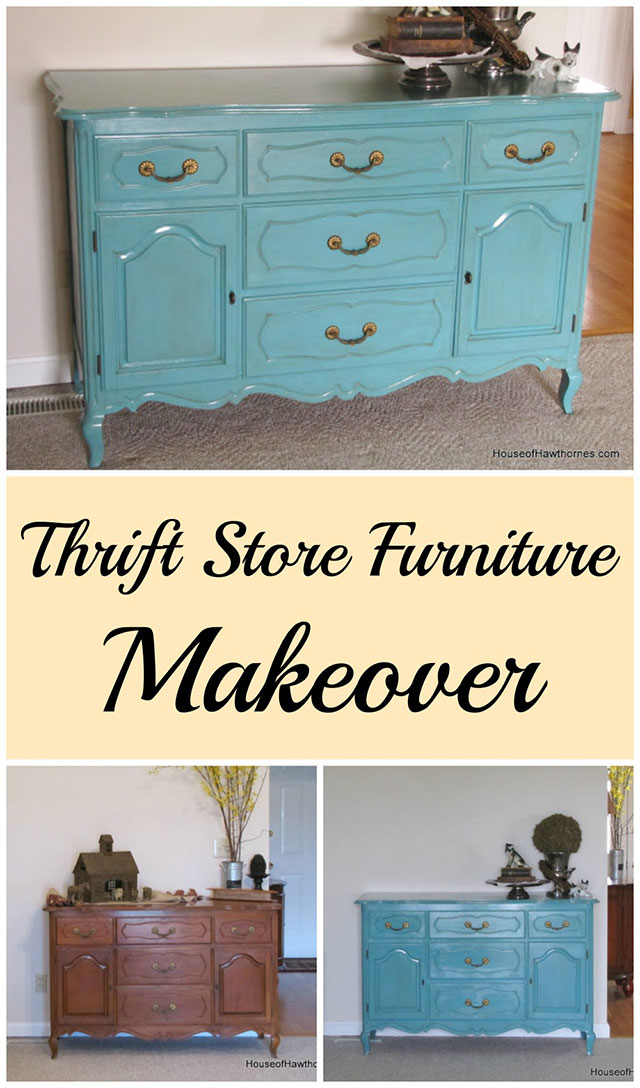 DIY tutorial on turning a thrift store buffet/dresser into a fun piece of furniture. And who doesn't like turquoise! DIY tutorial on turning a thrift store buffet/dresser into a fun piece of furniture. And who doesn't like turquoise!