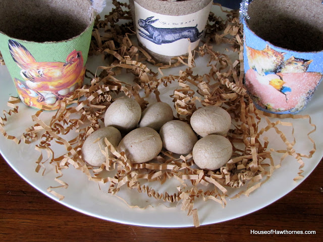 Super cute DIY decorative peat pot Easter baskets