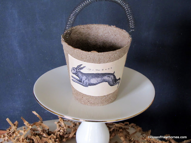 Super cute DIY decorative peat pot Easter baskets