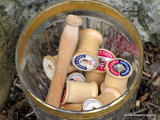 Wooden spools