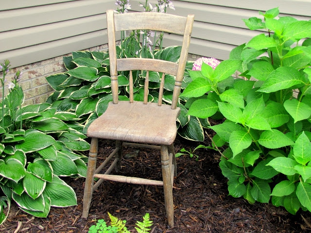 Old wooden chair.