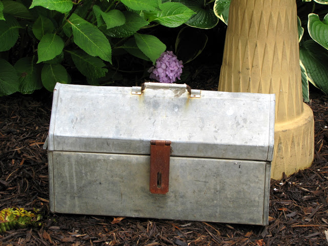 Galvanized toolbox.