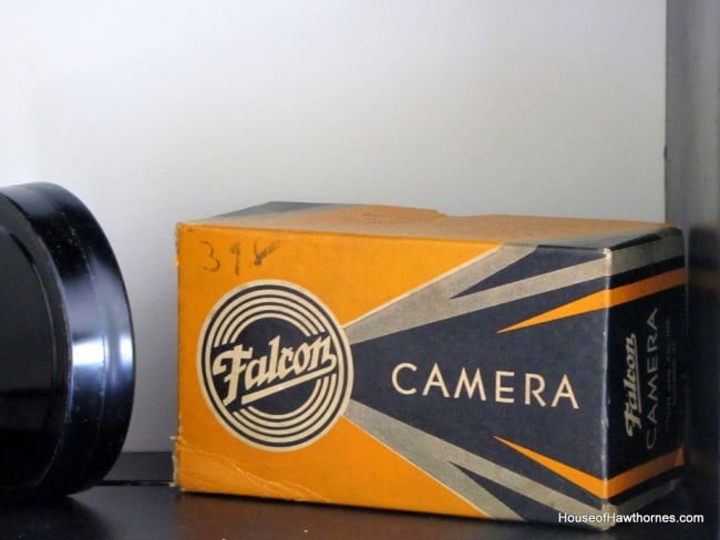 Vintage Falcon camera box.