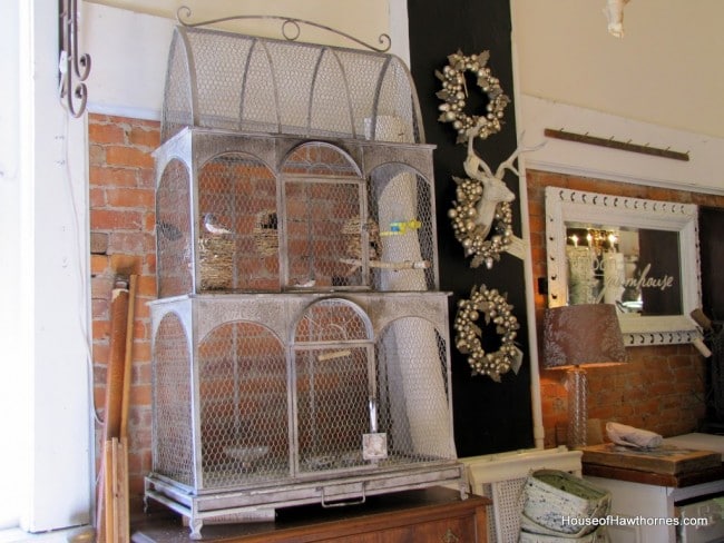 Large vintage birdcage.