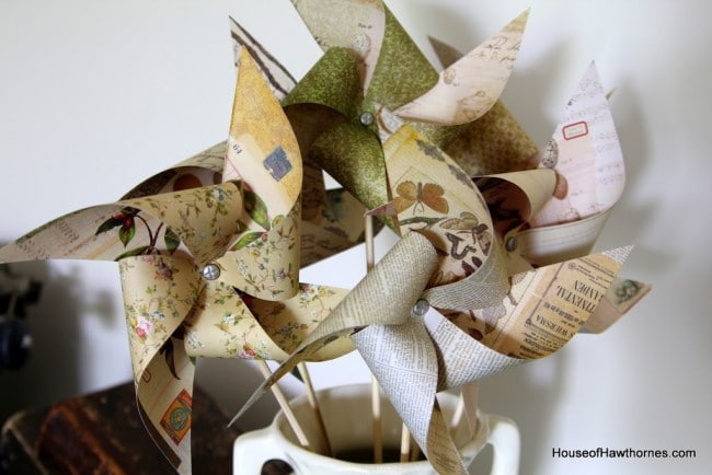 DIY pinwheels.