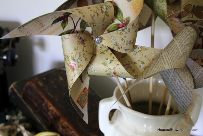 Close up of pinwheels.