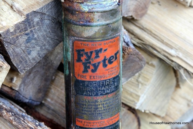 Vintage Fyr-Fyter fire extinguisher.