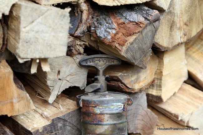 Vintage Fyr-Fyter fire extinguisher.