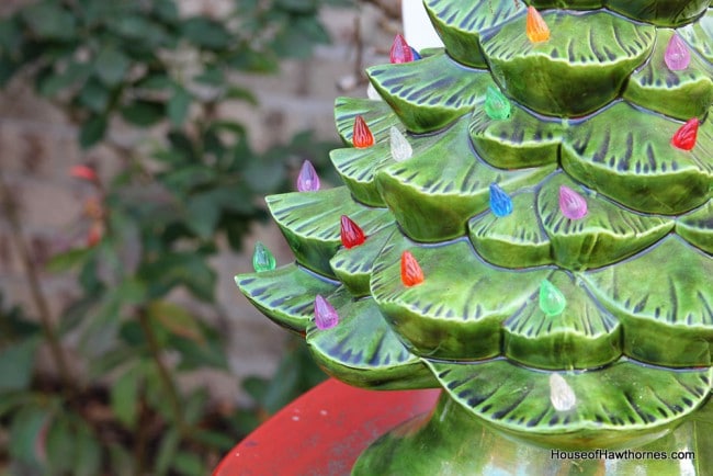 Vintage ceramic Christmas tree.