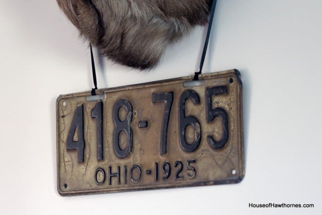 Old Ohio license plate.