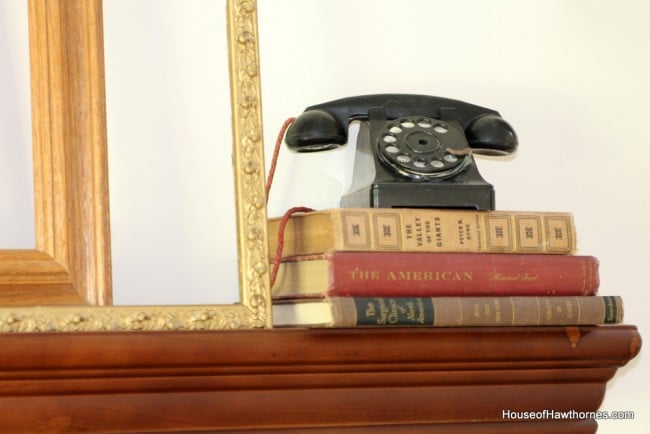 Vintage toy telephone.