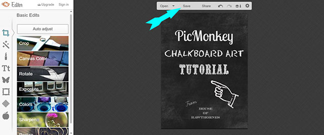 Easy to follow tutorial on how to use PicMonkey to create chalkboard printables on your computer! Also includes 10 FREE fonts that look great on a chalkboard! 