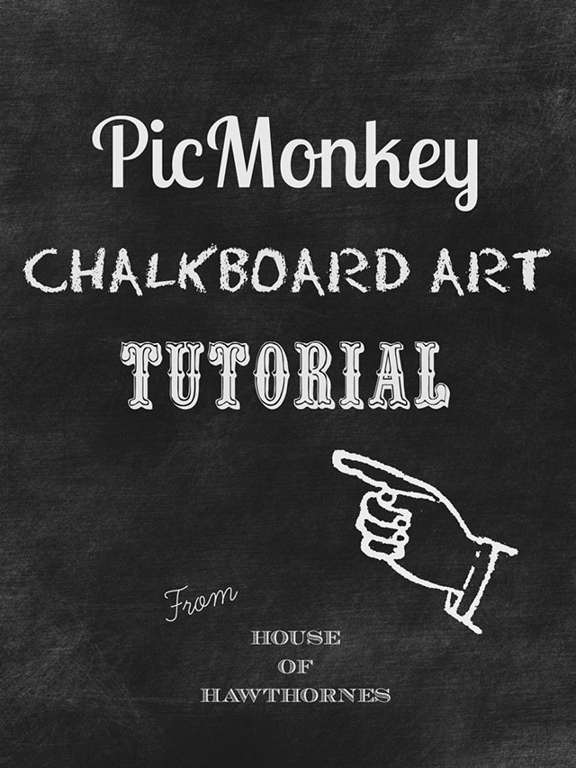 Easy to follow tutorial on how to use PicMonkey to create chalkboard printables on your computer! Also includes 10 FREE fonts that look great on a chalkboard! 