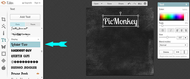 Easy to follow tutorial on how to use PicMonkey to create chalkboard printables on your computer! Also includes 10 FREE fonts that look great on a chalkboard! 