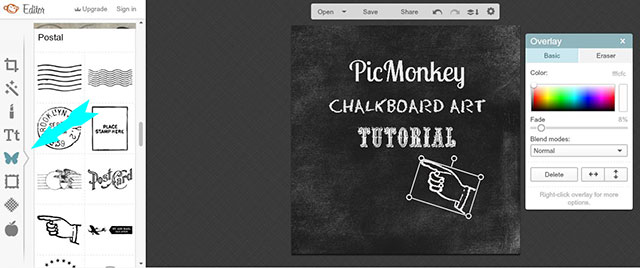 Easy to follow tutorial on how to use PicMonkey to create chalkboard printables on your computer! Also includes 10 FREE fonts that look great on a chalkboard! 