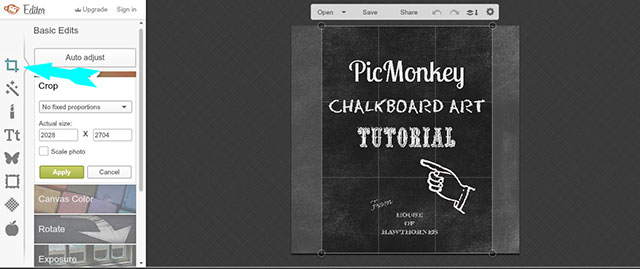 Easy to follow tutorial on how to use PicMonkey to create chalkboard printables on your computer! Also includes 10 FREE fonts that look great on a chalkboard! 