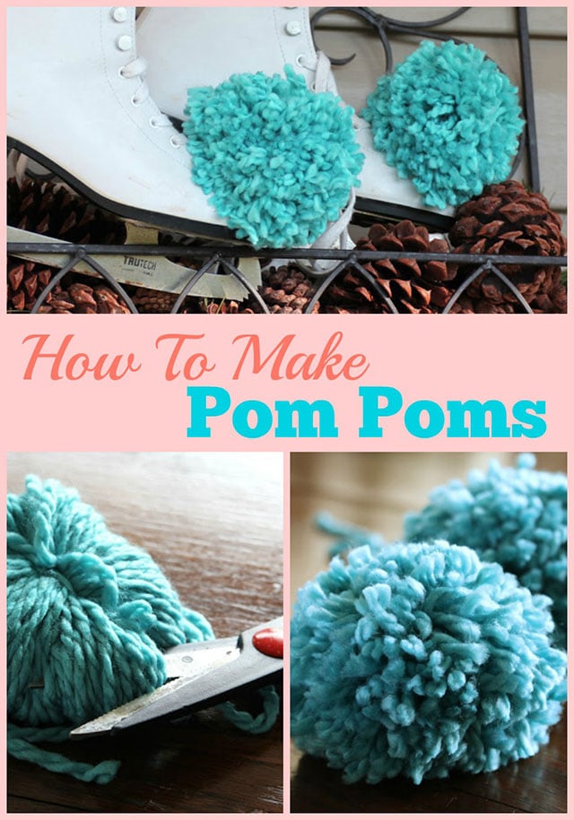 How to Make Yarn Pom Poms - Parties for Pennies