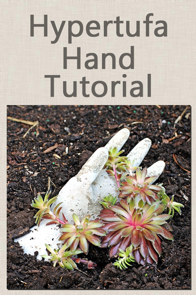 DIY hypertufa hand tutorial for your garden (hypertufa is light weight concrete like substance)