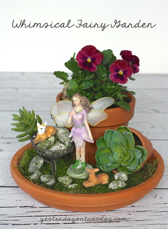 Whimsical fairy garden