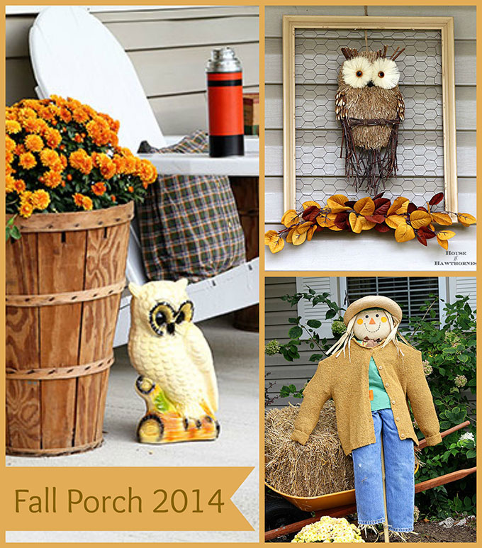 Fall front porch decor