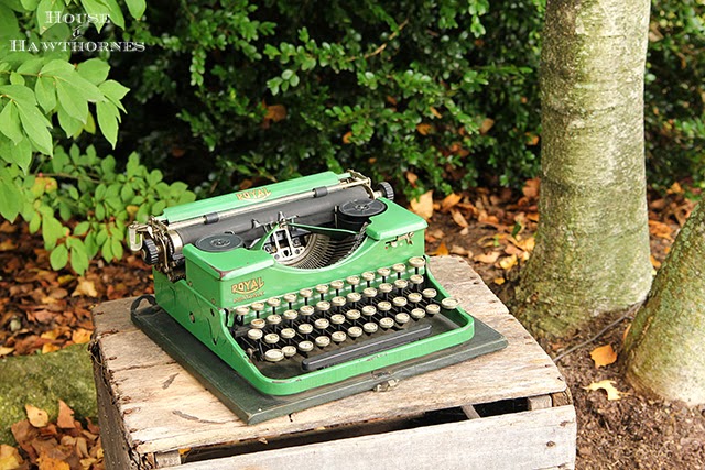 Vintage green portable Royal typewriter @houseofhawthornes.com Vintage green portable Royal typewriter @houseofhawthornes.com