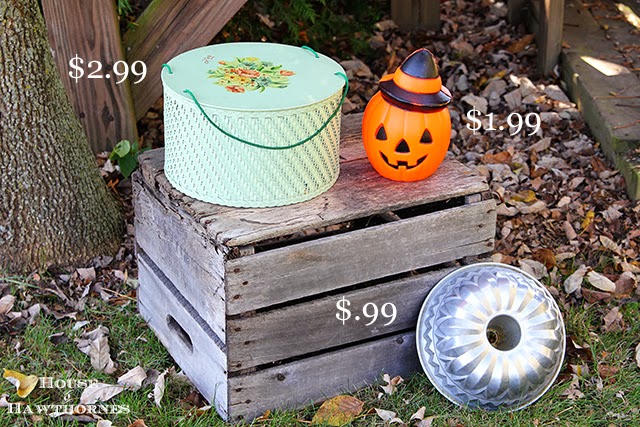 Thrift Haul with vintage sewing kit and Halloween blow mold @houseofhawthornes.com