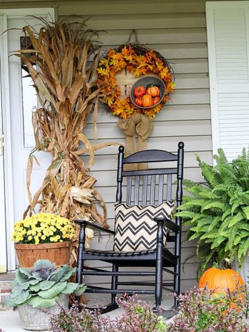 Traditional Fall Porch Decor