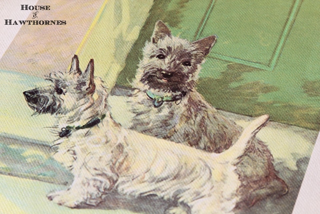 Image of two dogs from a children's book.