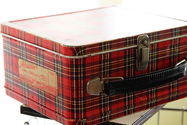 Vintage plaid Aladdin lunch box 