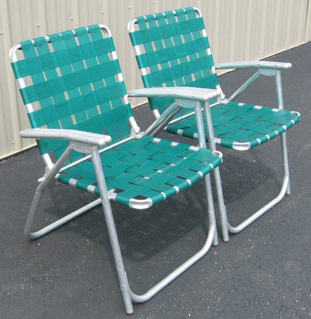 vintage aluminum lawn chairs