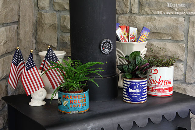 Patriotic home tour at House Of Hawthornes - eclectic collection for the 4th