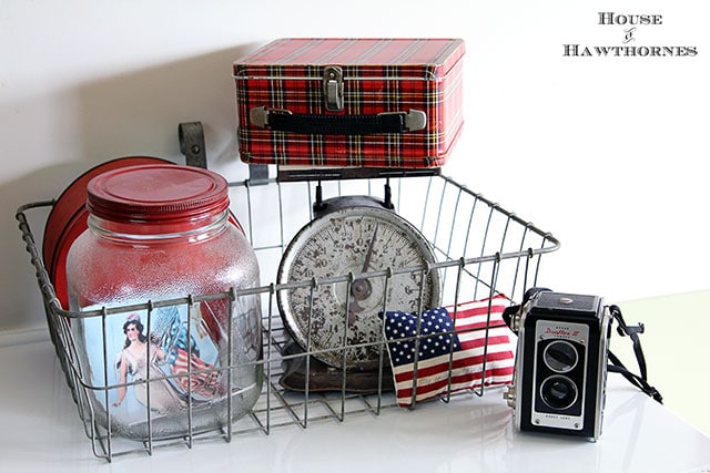 Patriotic home tour at House Of Hawthornes - eclectic collection for the 4th