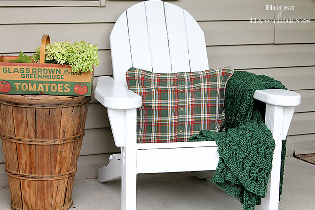 Eclectic Vintage Farmhouse Rustic Fall Porch via houseofhawthornes.com