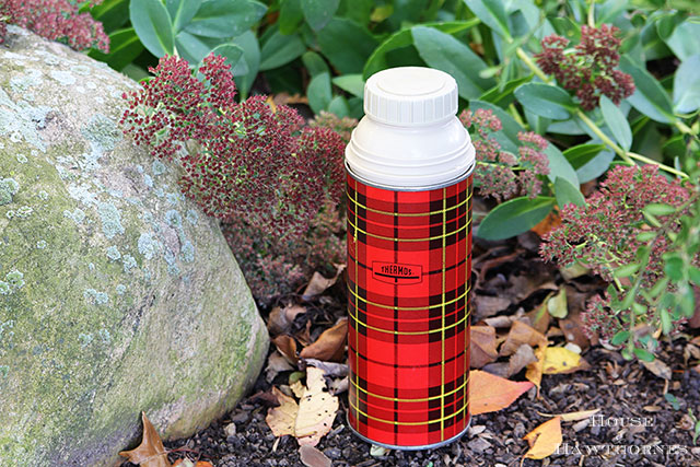 YOU PICK / Vintage Thermos / Vintage Red Plaid Thermos / Vintage Blue  Thermos / Vintage Barkcloth Thermos Cover / Vintage Brown Thermos 