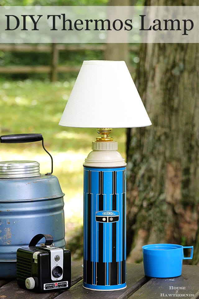 Super easy DIY tutorial for turning a thermos into a lamp Super easy DIY tutorial for turning a thermos into a lamp