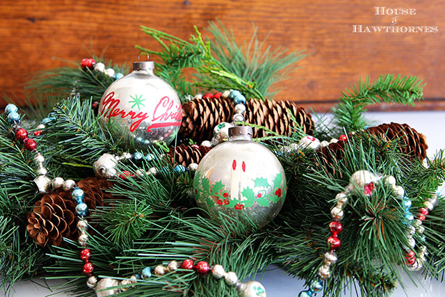 Decorating with vintage Christmas ornaments gives your home a sense of nostalgia and tradition, whether handed down from Grandma or simply bought at thrift stores.