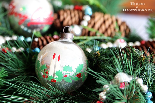 Decorating with vintage Christmas ornaments gives your home a sense of nostalgia and tradition, whether handed down from Grandma or simply bought at thrift stores.