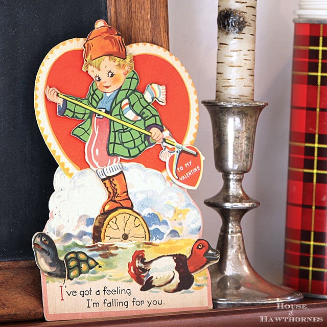 Vintage lumberjack classroom valentine 