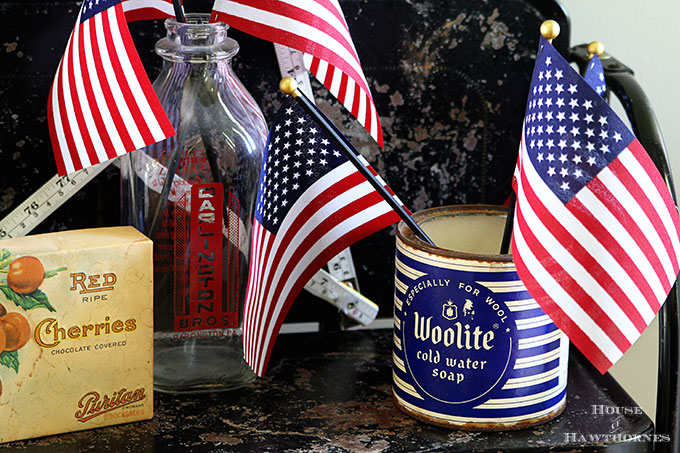 Quick and easy 4th Of July decorations using simple items you can find at the grocery store. Great patriotic DIY home decor and party ideas for the Fourth.