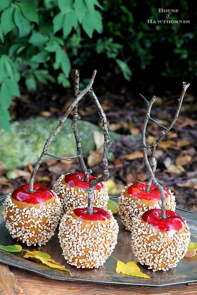 Quick and easy instruction for how to make DIY faux caramel apples for your fall decor. They are great for Halloween decorations also and they last years.