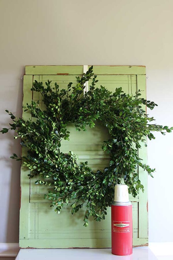 Quick & Easy Boxwood Wreath Tutorial House of Hawthornes