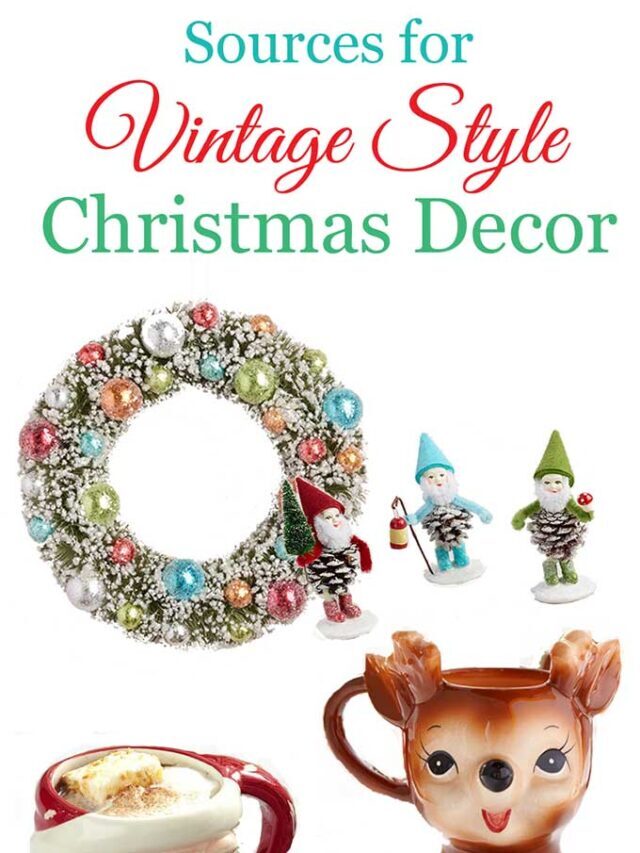 REPRODUCTION VINTAGE CHRISTMAS DECORATIONS story