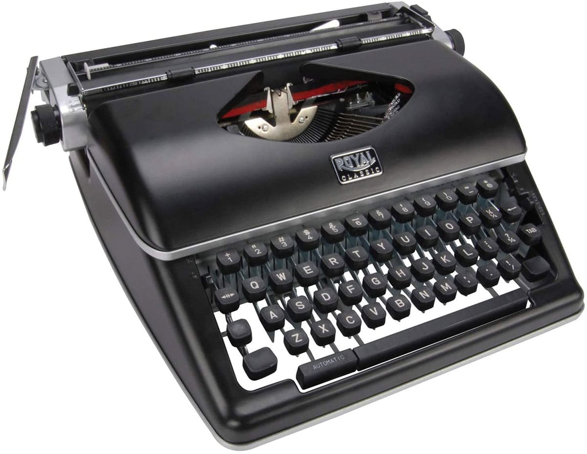 Vintage Royal typewriter reproduction.