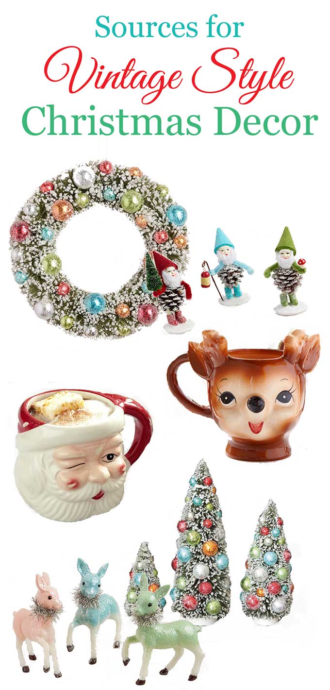 Where To Buy Reproduction Vintage Christmas Decorations - House of Hawthornes