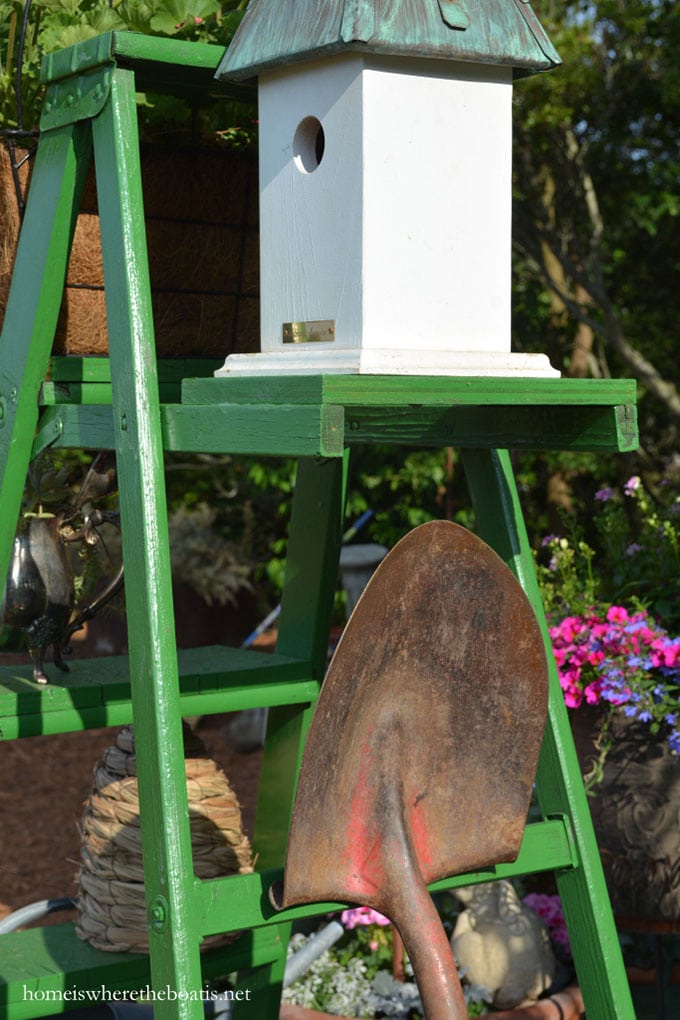 Wooden Ladders As Garden Art - House of Hawthornes